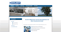 Desktop Screenshot of ehlert-haustechnik.de